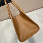 Prada Medium Linen Blend And Leather Tote Bag 1BG572